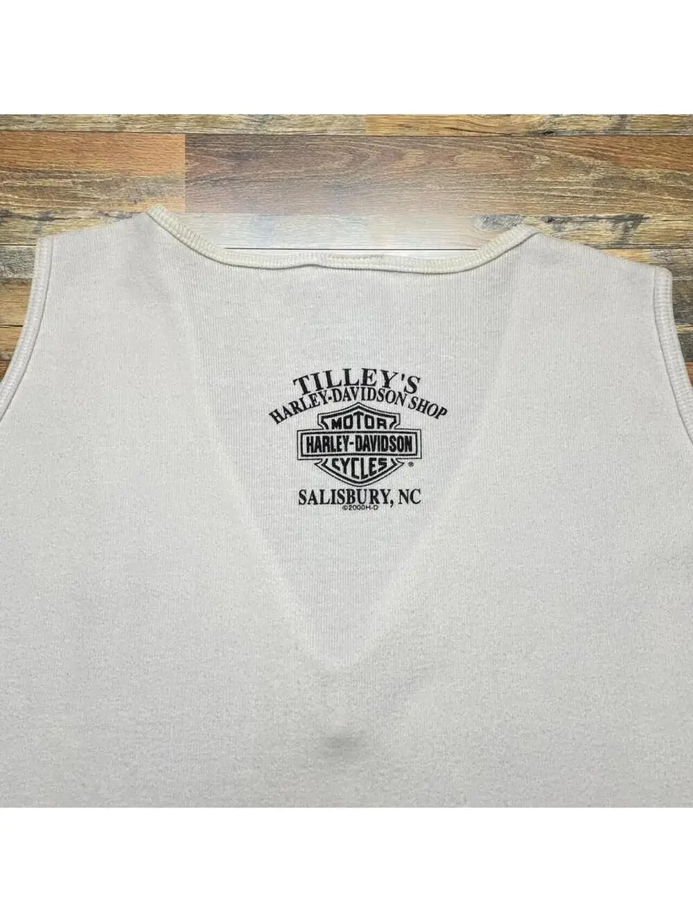 Vintage Y2K Harley Davidson Womens V Neck Tank Top 2XL North Carolina